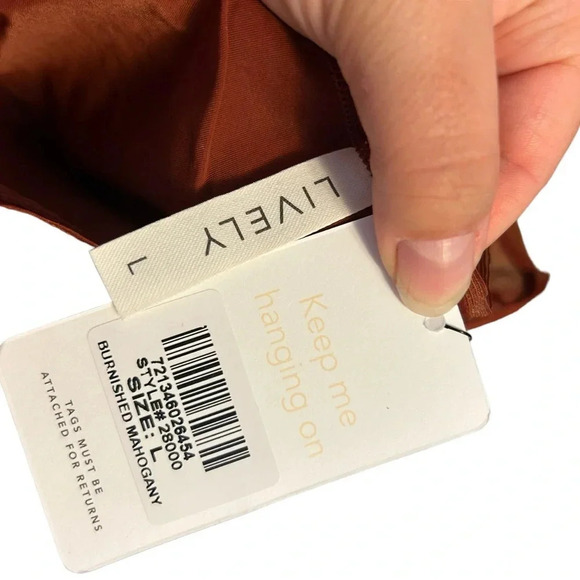 NWT Lively Metallic Palm Mesh High Waist Bikini - Picture 3 of 4